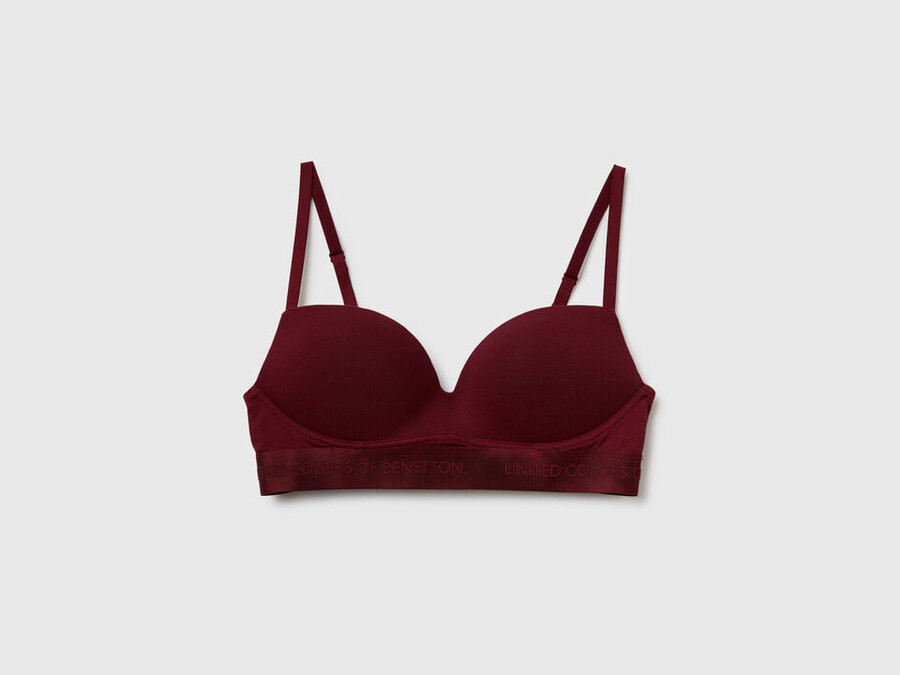 padded bra in stretch cotton