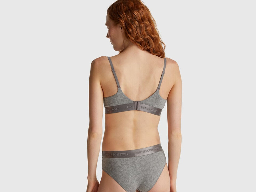 padded bra in stretch cotton