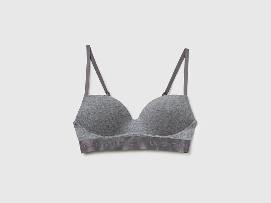 padded bra in stretch cotton